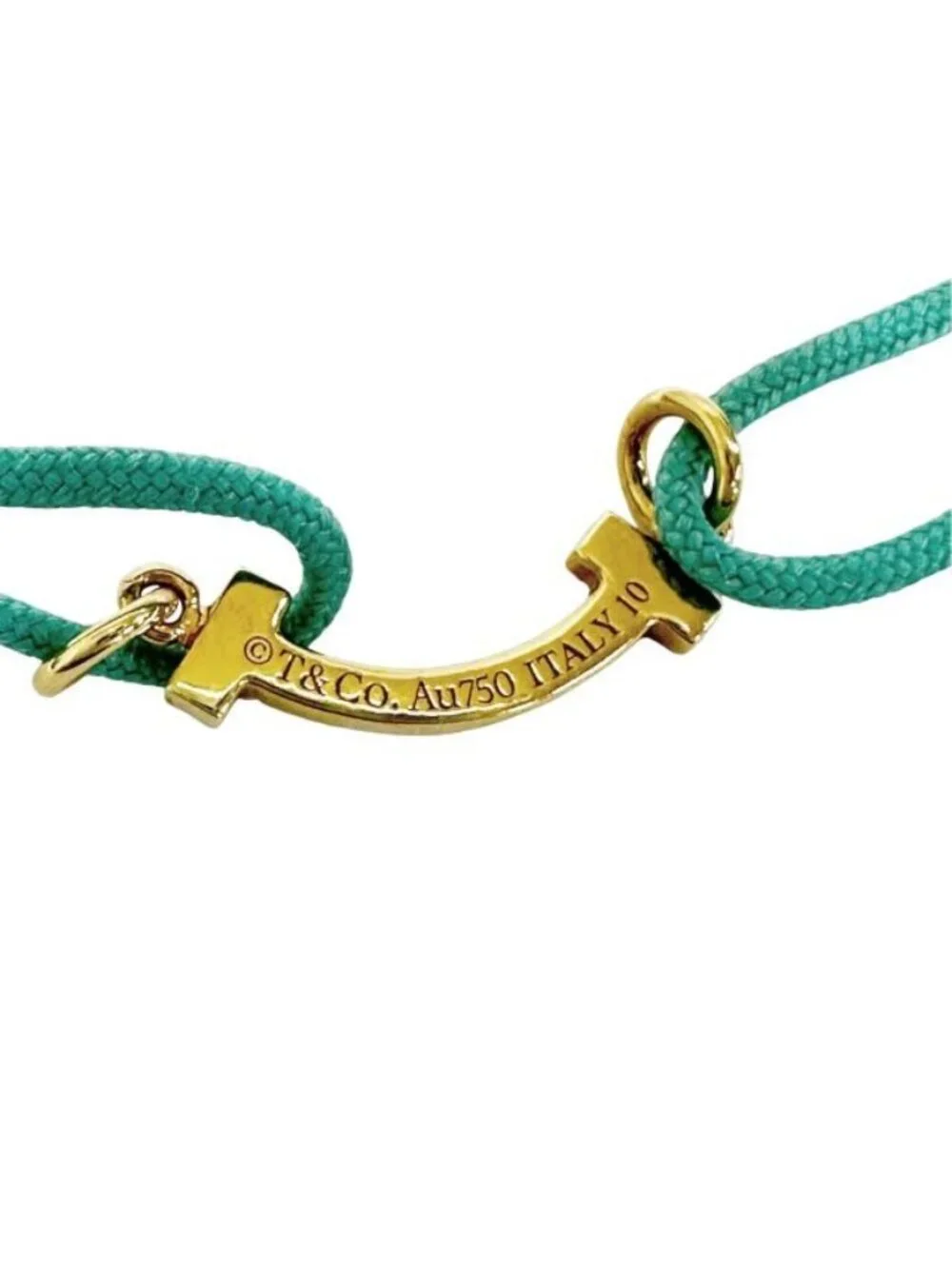 Tiffany & Co T Smile Mini Micro Charity Blue Code Bracelet Repreve Our Ocean